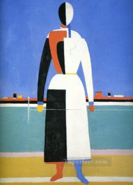 Kazimir Pintura al %C3%B3leo - mujer con rastrillo Kazimir Malevich
